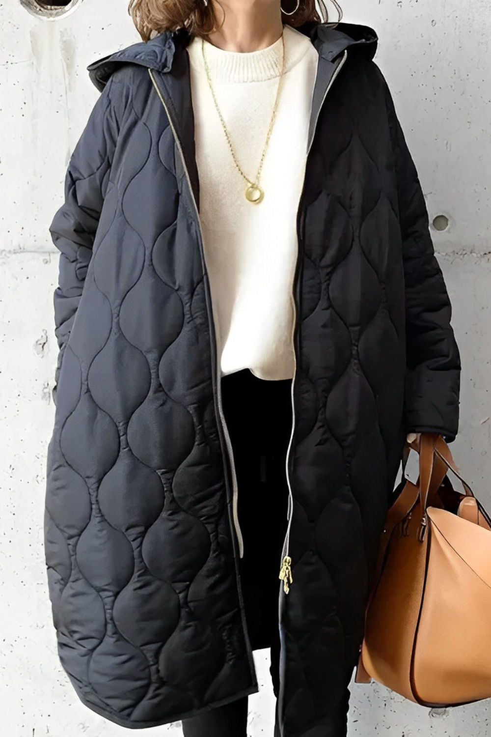 Ava | Women’s Winter Quilted Coat with Hood