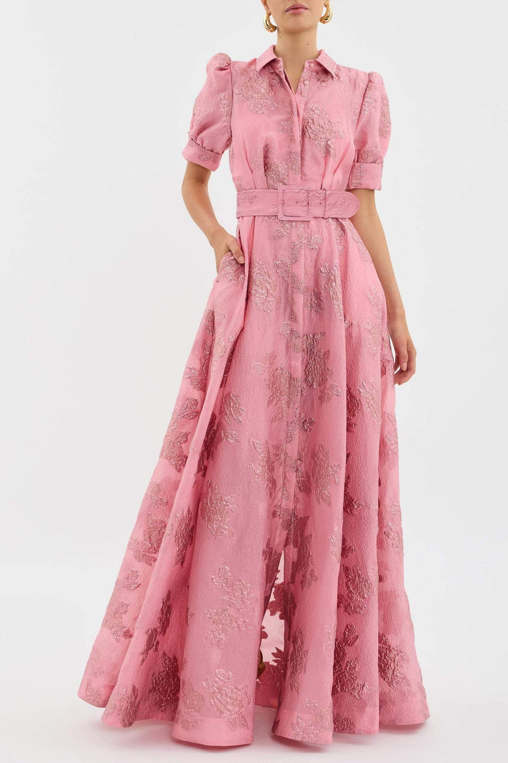 Anabella | Elegant Short Puff Sleeves Dress
