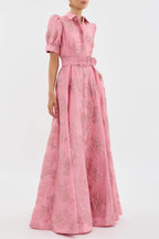 Anabella | Elegant Short Puff Sleeves Dress