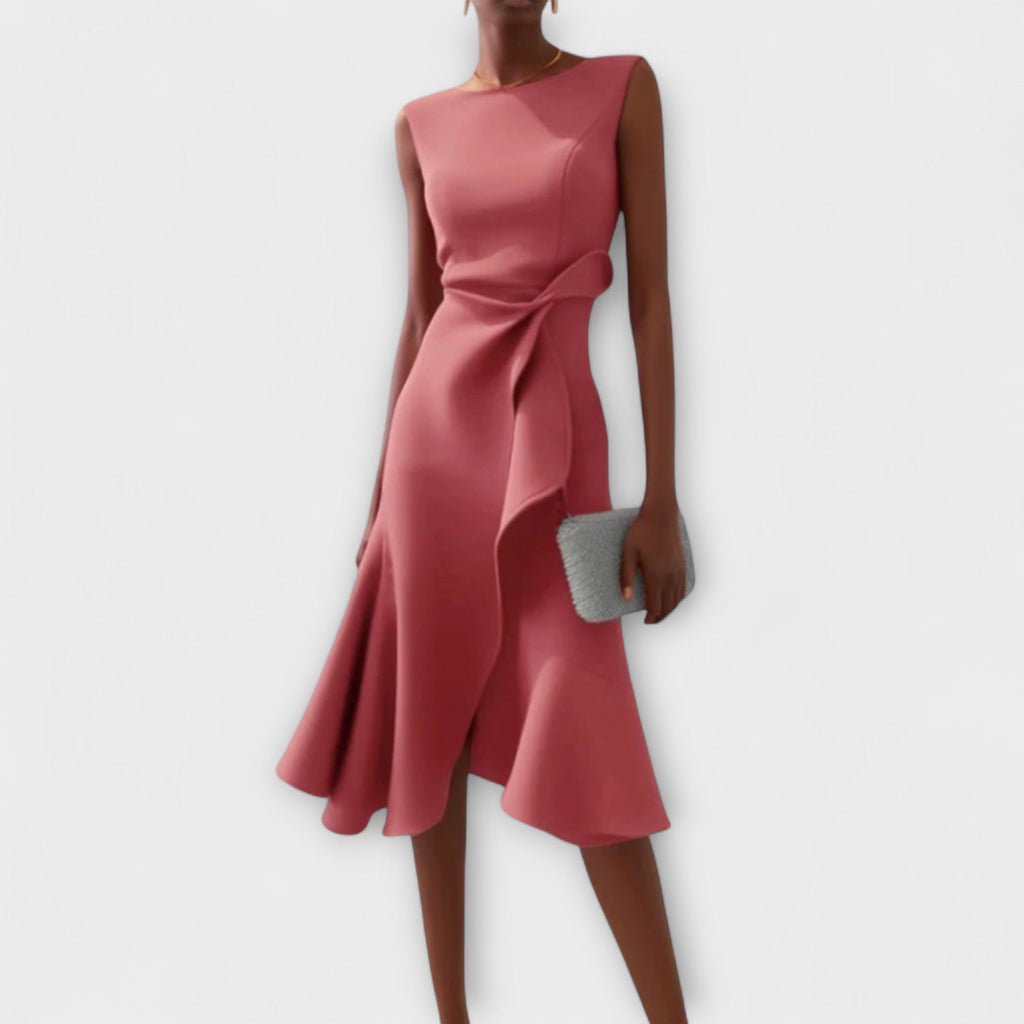 Ariane | Pleated Midi Dress