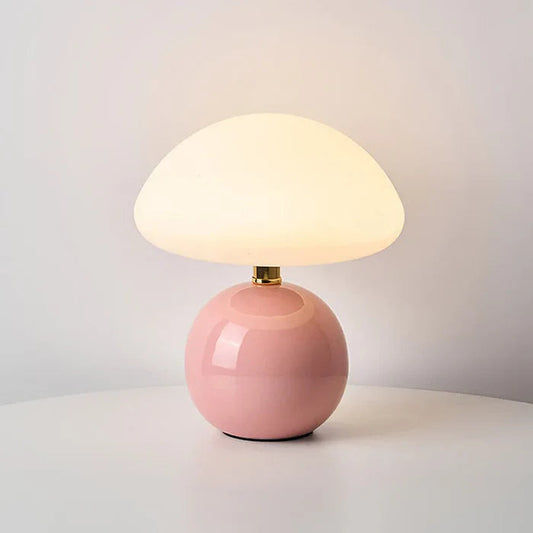 Cream Mushroom Lamp