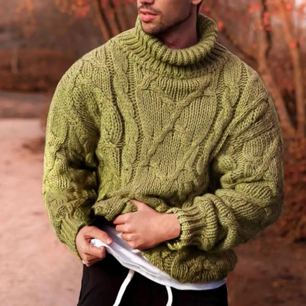 Dominic | Men’s Chunky High Neck Winter Sweater