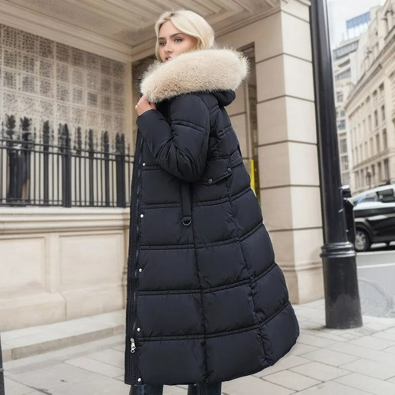 Florence | Women’s High-Collar Long Puffer Winter Coat