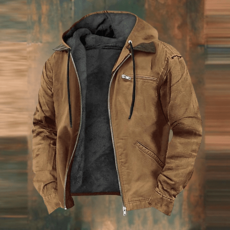 Elliot | Men’s Hooded Zip-Up Winter Casual Jacket