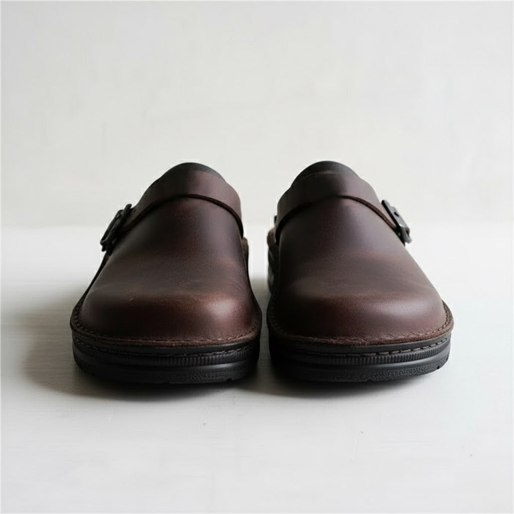 Arthur | Men’s Orthopaedic Leather Slip On Clogs