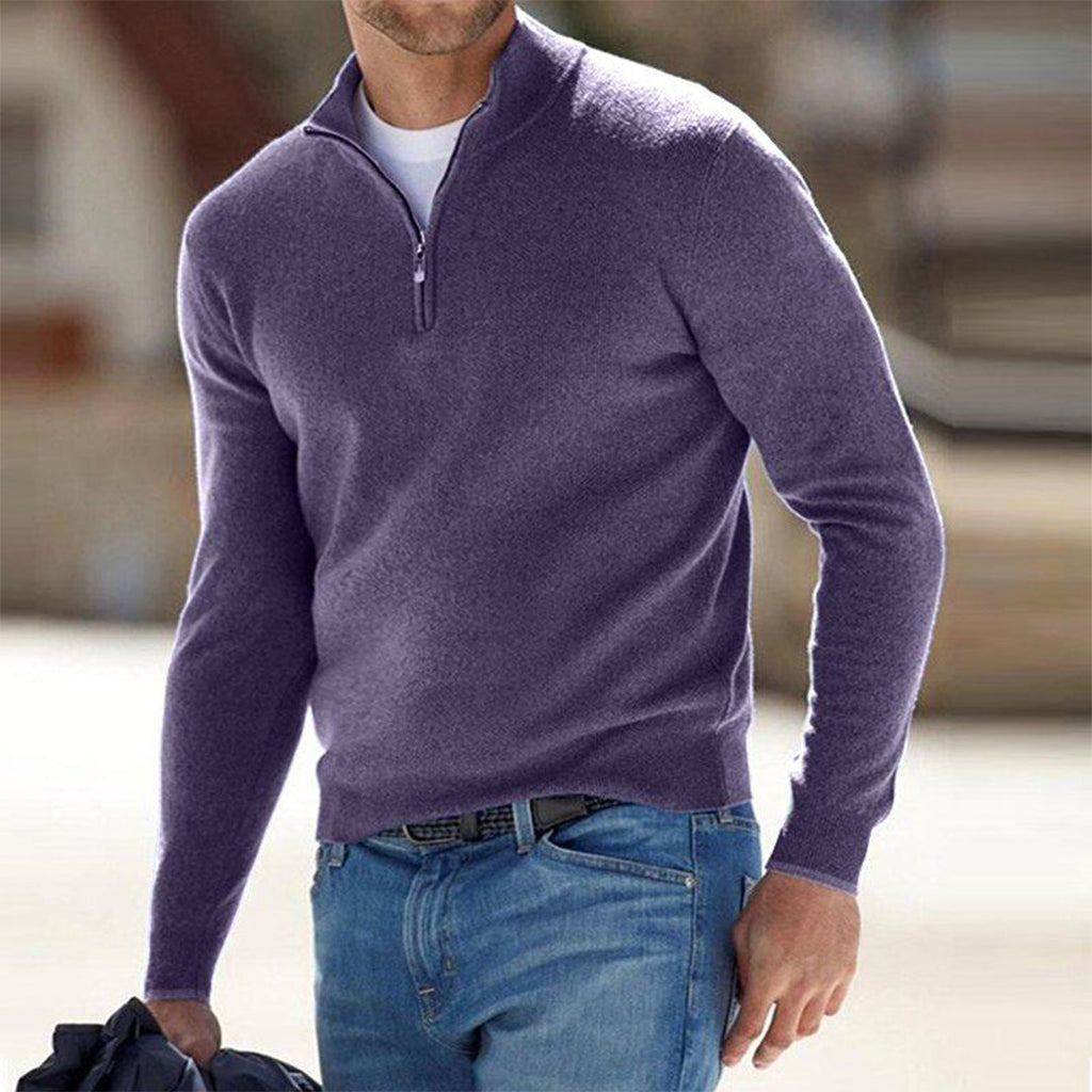 Adam | Casual Zip Neck Sweater for Men