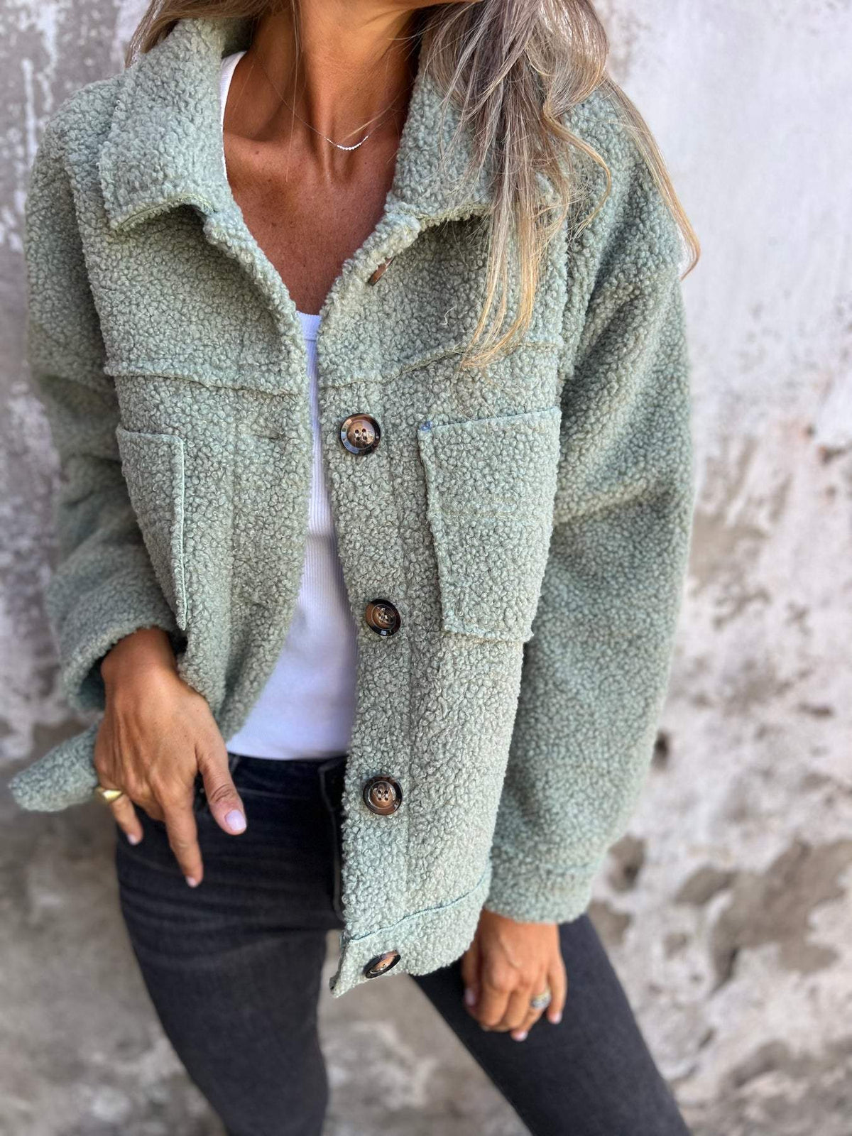 Anna | Women Winter Casual Sherpa Jacket
