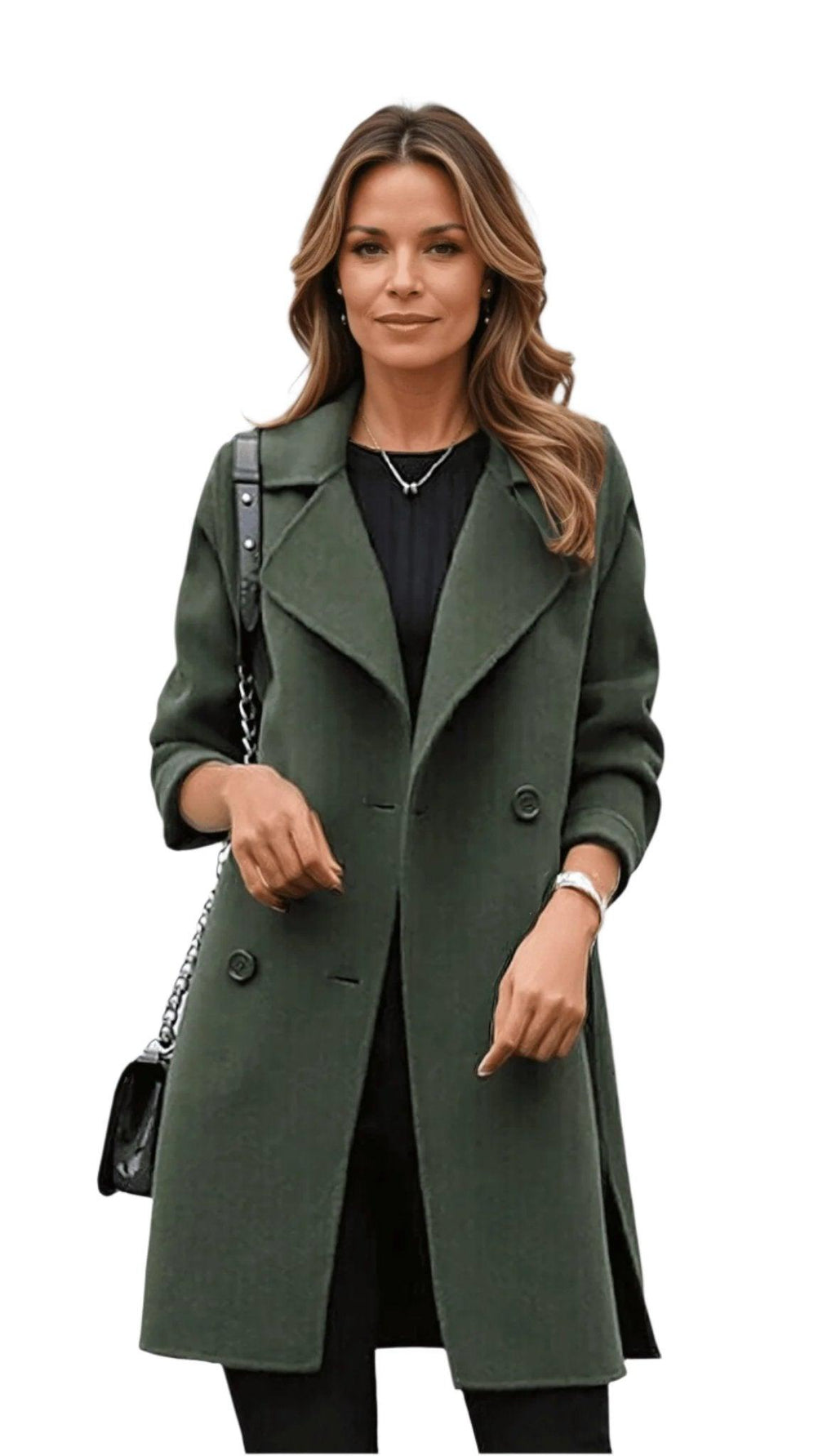 Scarlett | Women’s Double Breasted Longline Winter Coat