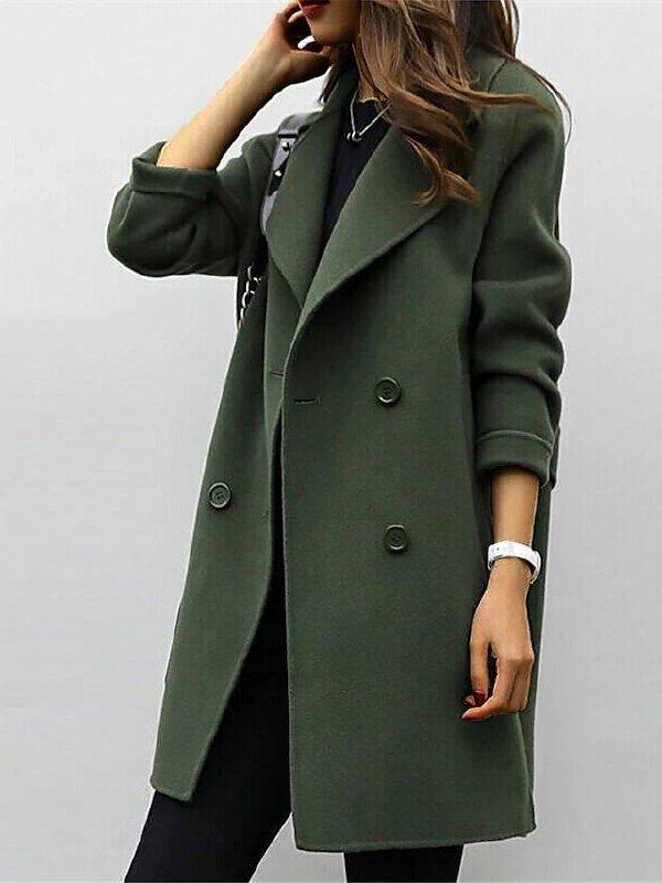 Scarlett | Women’s Double Breasted Longline Winter Coat