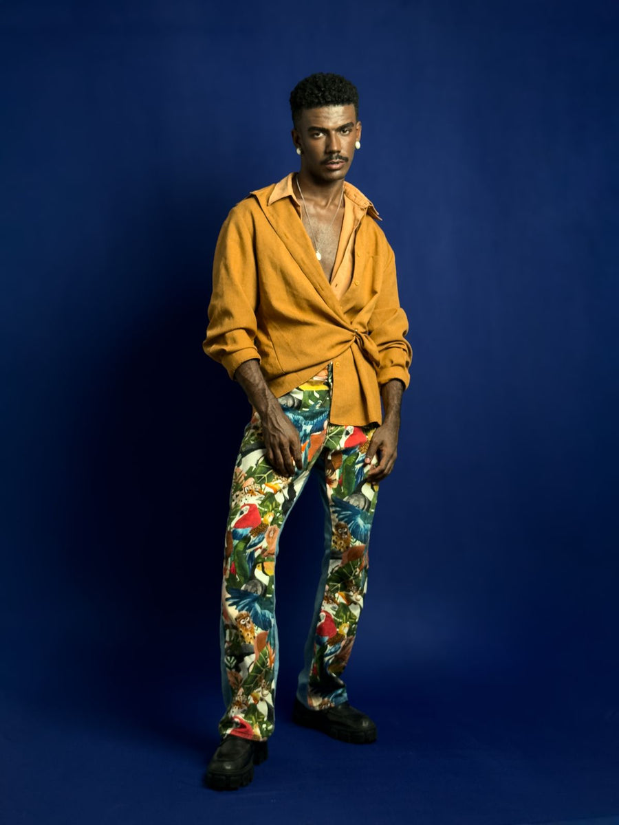 Tailored Wide Leg Trousers - S