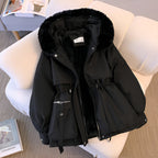 Rachel | Women’s Casual Drawstring Waist Winter Coat